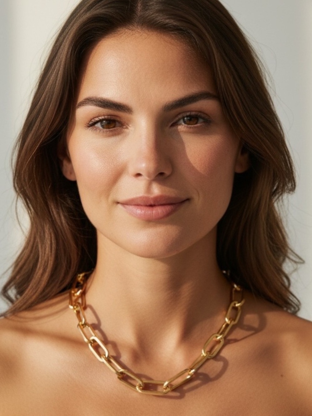Gold Chunky Chain Necklace - Women Jewelry